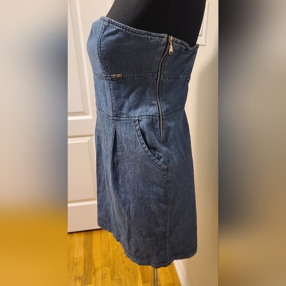 Extasy DENIM mini strapless dress size IT 44 - Picture 3 of 12